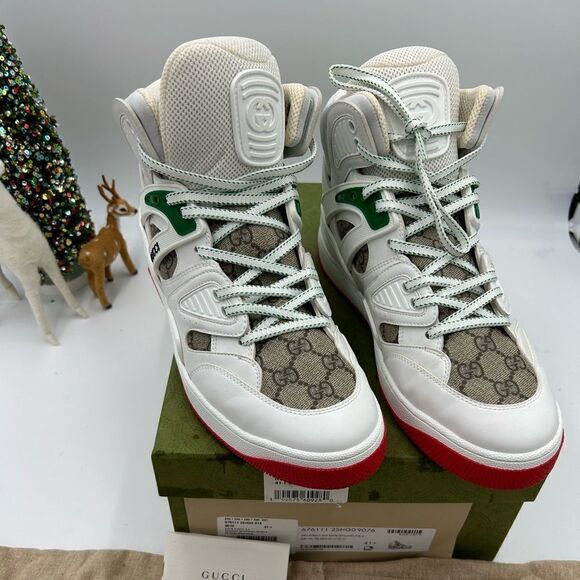Women’s Gucci retro basket high top sneaker size 41.5 made in Italy - Picture 1 of 8